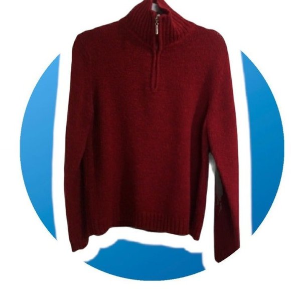 Mock Neck Sweater Zipper - Picture 3 of 3